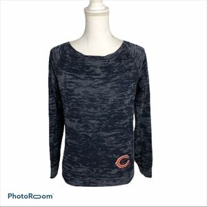 Nike Chicago Bears Boatneck Top XS Blue Football